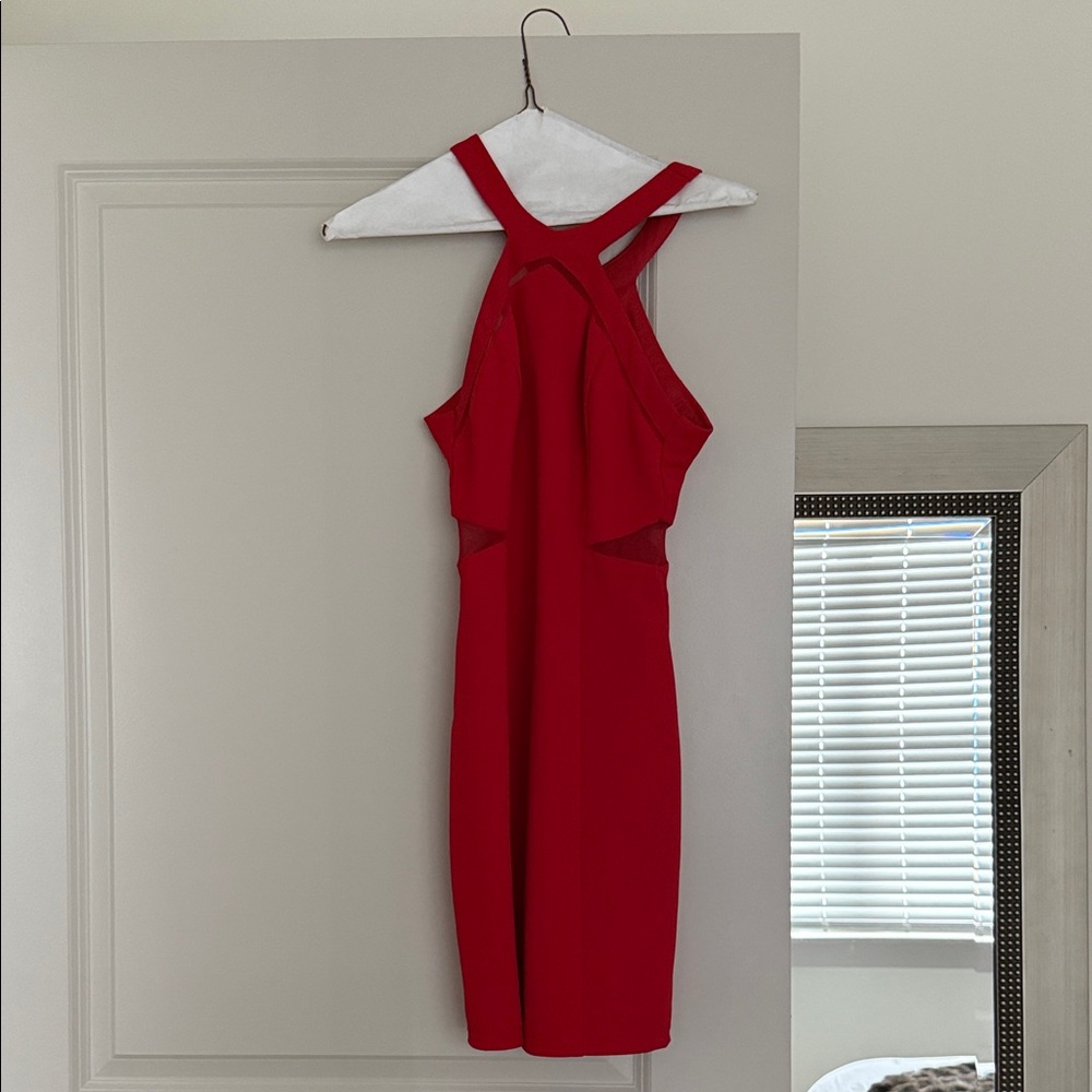 B Darlin Vibrant Red Homecoming Dress/ Going out party dress